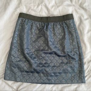 LOFT Textured Navy Skirt NWOT